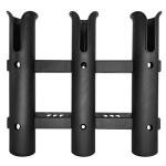 rssqzqypy 2Pcs Fishing Rod Holder Bracket Tube,3-Pole Side Mount Rod Holder with Screws Portable Boat Rod Rack Tube for Garage Wall Mounted Fishing Boat Golf Cart Cooler ATV Trailer