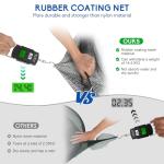 QualyQualy Foldable Fishing Net, Landing Fishing Pier Nets, Drop Net for Pulling Up Fish with Rope, Portable Bridge Fishing Net for Minnows, Crawfish, Shrimp, Top Dia. 31.5"