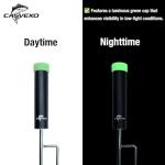 CASVEXO Fishing Pole Holder , 2 Pack Aluminum Fishing Rod Holder for Ground, Rod Holders for Bank Fishing, Double Spike Support, 2 Free Alarm Bells