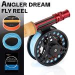 Angler Dream Fly Reel Combo with Line and Leader