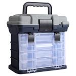 KINJOEK Portable 4-Layer Fishing Tackle Box Kit