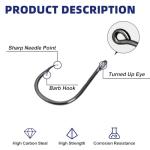 500pcs Fishing Hooks Set for Freshwater and Saltwater