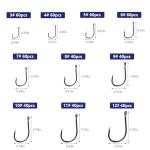 500pcs Fishing Hooks Set for Freshwater and Saltwater