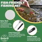 Collapsible Fishing Landing Net with Pole Handle