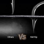 FishTrip 100 Pack Aberdeen Fishing Hooks Size 10