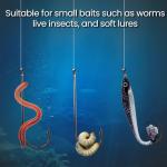 FishTrip 100 Pack Aberdeen Fishing Hooks Size 10