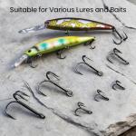 Pristis 16 Pack 1/0 Strong Treble Fishing Hooks