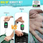 Synceduo Crab Trap Crawfish Minnow Trap, Foldable Fishing Bait Net for Blue Crabs Lobster Shrimp Crawfish with Rope and Crabbing Equipment, 10 Holes