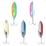 EXAURAFELIS Fishing Lures Casting Spoon Lure Fishing Spoons Lures Troutlure Bass Lure Crappielure Pikelure Walleyelure for Saltwater and Freshwater with Tackle Box 1/4oz