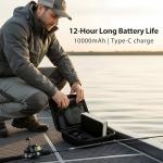 Jiisquilyx Fish Finder & Underwater Camera: 6'' HD 1080P Waterproof Ice Fishing Camera with Monitor｜Portable Fish Finders for Ice/Lake Fishing｜Depth Finder for Boat/Kayak & Murky Under Water