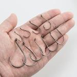 Dr.Fish 100 Pack Octopus Circle Hooks, Saltwater & Freshwater Fishing Hooks, #8-#10/0, Offset, Catfish, Tuna, Striper, Snapper, Bass Fishing #6