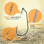 Reaction Tackle Swimbait Hooks - 4/0 (25-Pack)