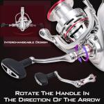 Sougayilang Saltwater Spinning Reel,CNC Aluminum Spool,Max Drag 33LB,Oversize Grip,5.5:1 Gear Ratio, 11+1 Stainless-Steel BB, Freshwater Fishing Reel-SW2500