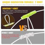 Dovesun Pompano Rigs for Surf Fishing Rigs Unique T-Knot Pompano Rigs Saltwater Floats Strong Pre-Rigged Surf Fishing Gear & Tackle Bullet Float(2colors)*2/0 Hook*10PCS