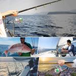 Sougayilang Saltwater Spinning Reel,CNC Aluminum Spool,Max Drag 33LB,Oversize Grip,5.5:1 Gear Ratio, 11+1 Stainless-Steel BB, Freshwater Fishing Reel-SW2500