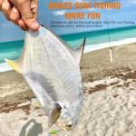 Dovesun Pompano Rigs for Surf Fishing Rigs Unique T-Knot Pompano Rigs Saltwater Floats Strong Pre-Rigged Surf Fishing Gear & Tackle Bullet Float(2colors)*2/0 Hook*10PCS