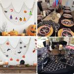 80x40 Inch Fishing Net Decor, 3mm Beige Natural Cotton Large Decorative Fish Netting Table Runner, Wall Ceiling Halloween Party Decorations for Pirate Under The Sea Nautical Mermaid Themed Party