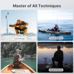 Eyoyo Underwater Fishing Camera 7" IPS HD Screen, 1080P Portable Fish Finder w/DVR, Ice Fishing Camera w/ 8 IR Lights, 8H Battery, USB-C Charging, 15m/49ft Cable for Night & Lake Fishing