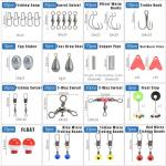 Fishing Tackle Box Set Complete Fishing Gear With Lures Hooks 264Pcs Fishing Accessories Tackle Box Organizer For Freshwater Saltwater Bass Lures Spinner Baits Fishing Kit Storage Box Waterproof