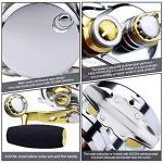 PROBEROS Conventional Reel Trolling Reels - Lever Drag Deep Sea Ocean Big Game Offshore Jigging Fishing Reels - Gold Silver (500, Right)