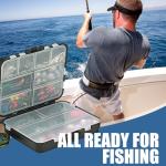 Fishing Tackle Box Set Complete Fishing Gear With Lures Hooks 264Pcs Fishing Accessories Tackle Box Organizer For Freshwater Saltwater Bass Lures Spinner Baits Fishing Kit Storage Box Waterproof