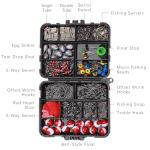 Fishing Tackle Box Set Complete Fishing Gear With Lures Hooks 264Pcs Fishing Accessories Tackle Box Organizer For Freshwater Saltwater Bass Lures Spinner Baits Fishing Kit Storage Box Waterproof