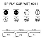 Eupheng Fly Fishing Hooks 100pc Pack Barbless Catch & Release Dry Wet Nymph Shrimp&Pupa, Streamer, Caddis, Jig, Scud Flies Fishing Hooks