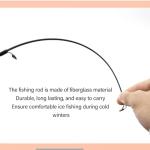 Fockety Ice Fishing Rod and Reel Combo, 29.5 inch Ultralight Spinning Ice Fishing Combos, High Visibility Ice Fishing Pole Ice Fishing Gear for Walleye, Perch, Panfish and Trout