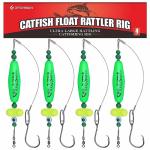 Catfish-Rig-for-Bank-Fishing-Catfishing-Tackle-Floats-with-Rattler-Santee Cooper Rig Equipment(Green-2.5 inch)