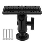 Trasylph Fish Finder Mount Base, Universal 360 Rotation, Black