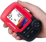HawkEye Fishtrax 1C Fish Finder with HD Color Virtuview Display, Black/Red, 2" H x 1.6" W Screen Size