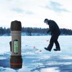 HXBER Fish Depth Finder Handheld Fish Finder Waterproof Sonar Fish Finder for Ice Fishing, Black