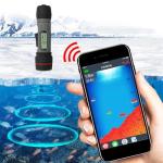 HXBER Fish Depth Finder Handheld Fish Finder Waterproof Sonar Fish Finder for Ice Fishing, Black