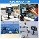 Trasylph Fish Finder Mount Base, Universal 360 Rotation, Black