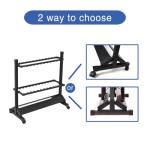 JOYWAVE Fishing Rod Holders,Aluminium Fishing Pole Holders,Portable Fishing Rod Rack,Holds Up to 24 Rods,Portable Wheels,Frosted White