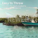 Cast Net for Fishing with Shrimp Cage, American Freshwater Saltwater 4/6/8Ft Radius Casting Net Bait Trap Fish, Heavy Duty Zinc Sinker, 3/8 Inch Mesh Size