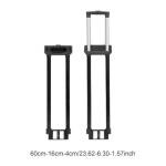 Telescopic Handle for Suitcase, Replacement Pull Rod for Travel Luggage, 60CMX16CMX4cm Black