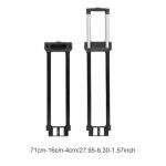 Telescopic Handle for Suitcase, Replacement Pull Rod for Travel Luggage, 60CMX16CMX4cm Black