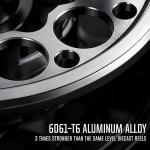 Piscifun Sword Fly Fishing Reel with Line, Pre-Loaded CNC-Machined Aluminum Alloy Fly Reel, Light Weight and Corrosion Resistance Design, 7/8wt Gunmetal