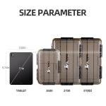 RUNCL Fishing Tackle Box, Waterproof Tray for Jigs Lures, Thicker Floating Tackle Utility Box with Adjustable Dividers, 3600/3700/Large 3700 Size