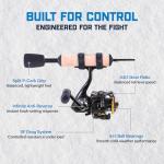 Dead Meat 28” Medium Light Ice Fishing Combo – Graphite Rod & Precision Drag Reel for Perch, Walleye & Panfish