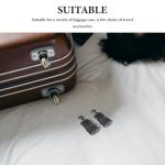 Healvian 2Pcs Luggage Handle Locking Clips Replacement - Telescopic Suitcase Pull Rod Repair Parts with Secure Lock for Travel Luggage Accessories