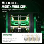 Sougayilang Round Baitcasting Fishing Reel –CNC Machined Aluminum Body Catfish Reel with 25LB Max Drag, Waterproof Trolling Reel with Level Wind & Magnetic Braking System for Musky Bass Pike