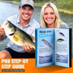 PLUSINNO Fishing Lures, 128Pcs All-in-One Fishing Tackle Box with Step-by-Step Handbook, Fishing Gear & Bait Accessories Kit for Freshwater Bass, Ideal Fishing Gifts for Men, Father & Beginners