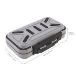 OriGlam Fishing Tackle Storage Box, Double Sided Waterproof 16 Compartments, Tackle Storage Organizer Box, Fishing Lure Box Storage Containers (Gray)