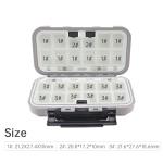 OriGlam Fishing Tackle Storage Box, Double Sided Waterproof 16 Compartments, Tackle Storage Organizer Box, Fishing Lure Box Storage Containers (Gray)