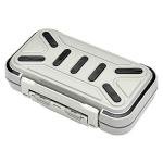 OriGlam Fishing Tackle Storage Box, Double Sided Waterproof 16 Compartments, Tackle Storage Organizer Box, Fishing Lure Box Storage Containers (Gray)