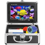 Underwater Fishing Camera, Portable Fish Finder with 7" LCD Monitor, IP68 Waterproof 1000TVL HD Fishing Camera with Infrared Lights for Lake Kayak Boat Ice Dark Fishing (65ft/20M Cable)