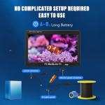 Underwater Fishing Camera, Portable Fish Finder with 7" LCD Monitor, IP68 Waterproof 1000TVL HD Fishing Camera with Infrared Lights for Lake Kayak Boat Ice Dark Fishing (65ft/20M Cable)