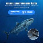 Underwater Fishing Camera, Portable Fish Finder with 7" LCD Monitor, IP68 Waterproof 1000TVL HD Fishing Camera with Infrared Lights for Lake Kayak Boat Ice Dark Fishing (65ft/20M Cable)